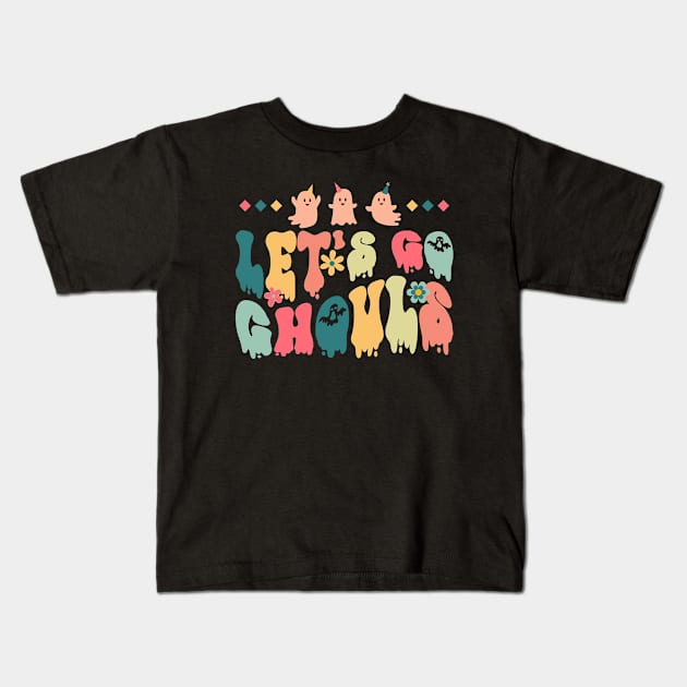 Let's Go Ghouls Kids T-Shirt by Myartstor 